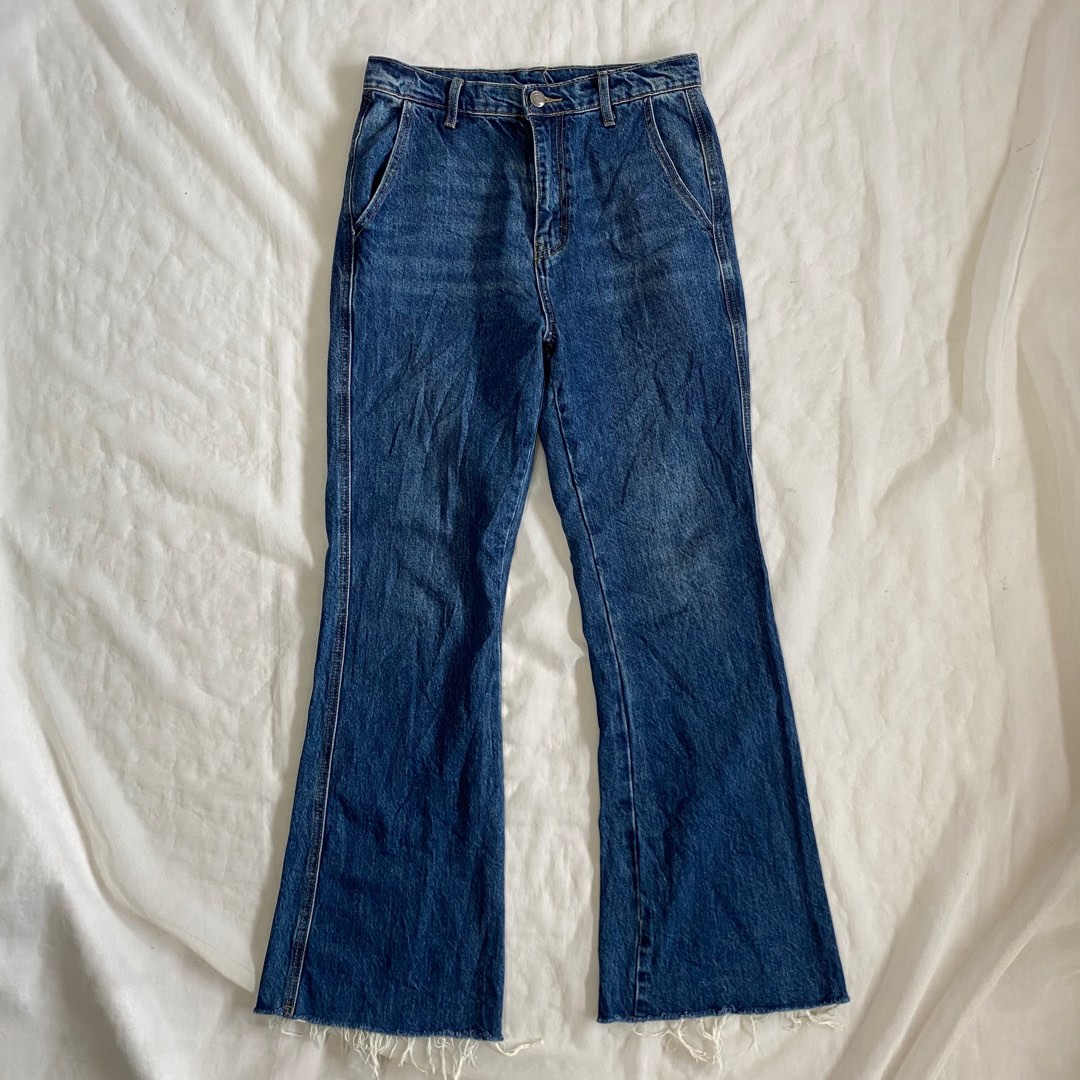 y2k coquette denim pants high waist baggy jeans on Carousell