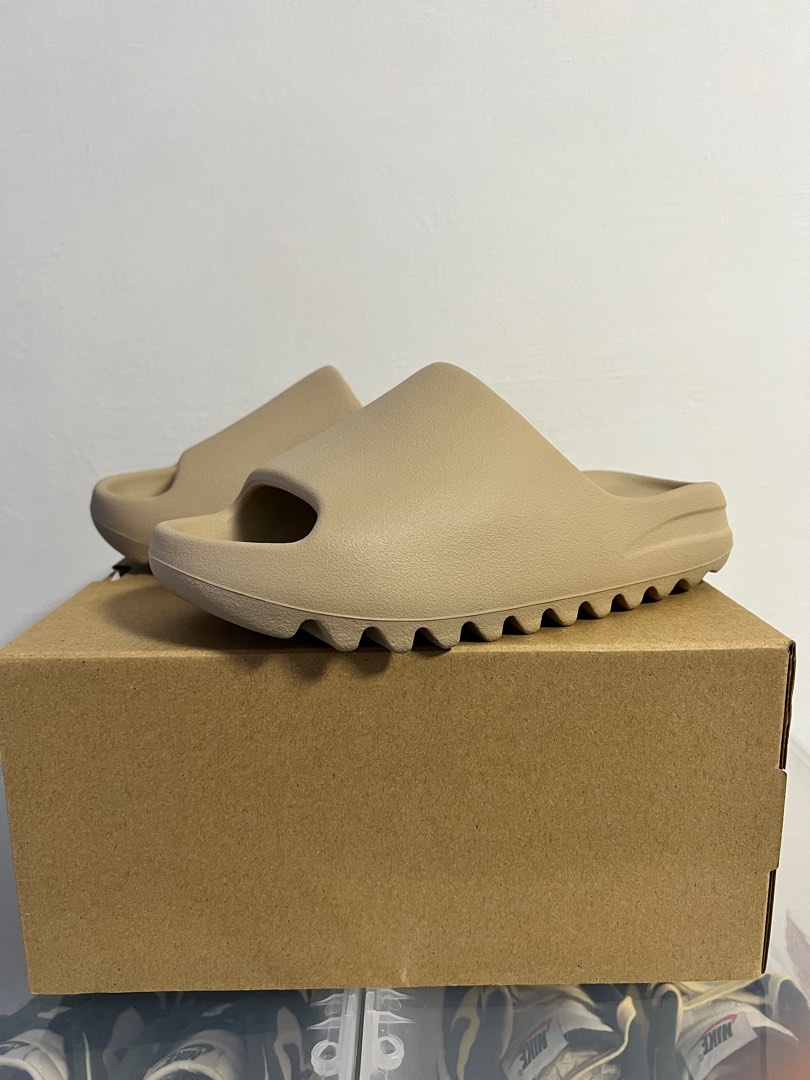 yeezy pure slide on feet