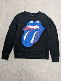 ZARA Rolling Stones Pullover  Chunky Shirt Size Small