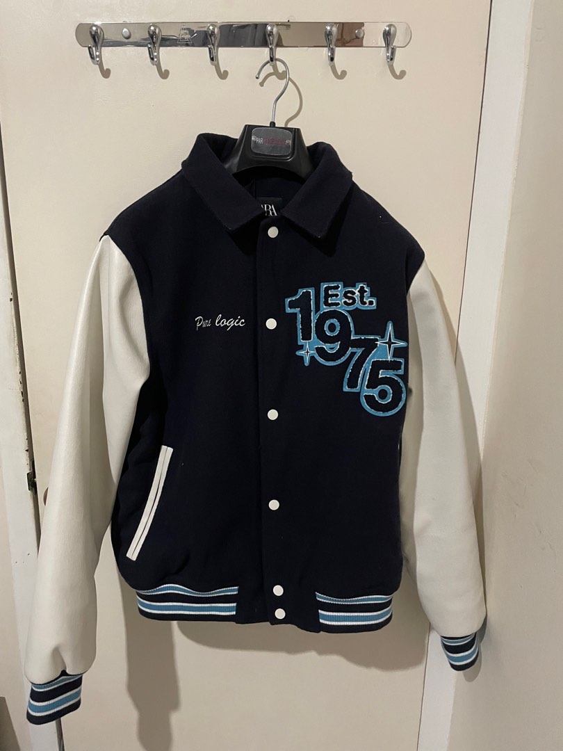 zara varsity jacket on Carousell