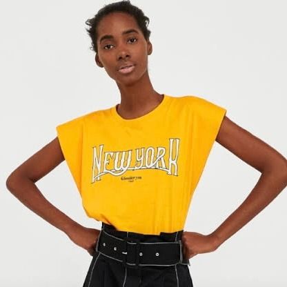 ZARA NEW YORK T- SHIRT, Women's Fashion, Tops, Shirts on Carousell