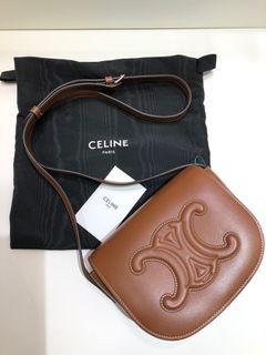 原價$19500 Celine 平滑小牛皮CUIR TRIOMPHE FOLCO手袋 Celine FOLCO CUIR TRIOMPHE IN SMOOTH CALFSKIN 198263DU304LU