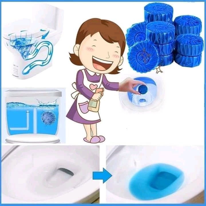 1 PCS Solid Toilet Cleaner Automatic Blue Ball Cleaning Toilet Expert