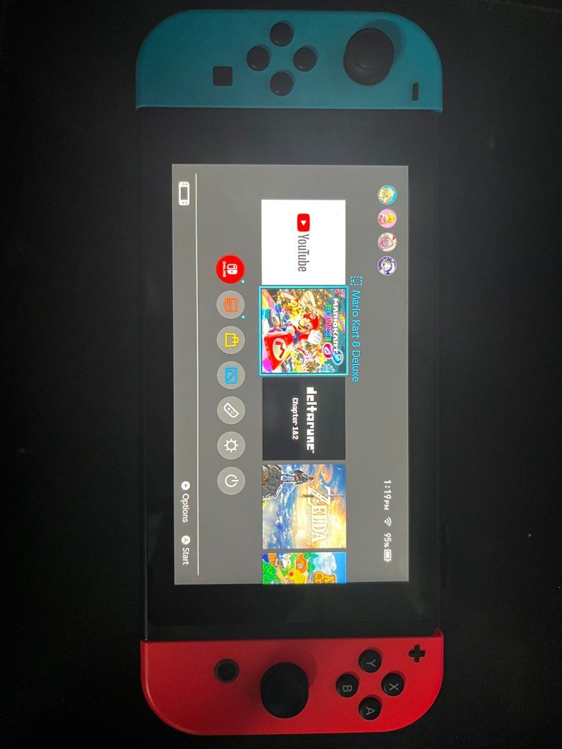 2nd HAND NINTENDO SWITCH NEON [Including All Cartridges I had], Video Gaming, Video Game