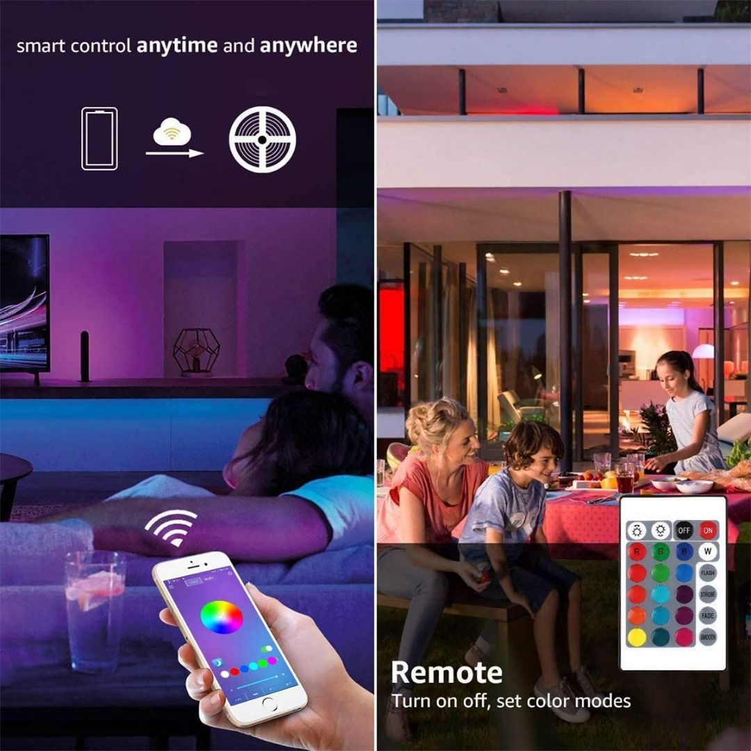 3542) L8STAR LED STRIP LIGHT, 10.2M LED LIGHTS FOR BEDROOM RGB LED