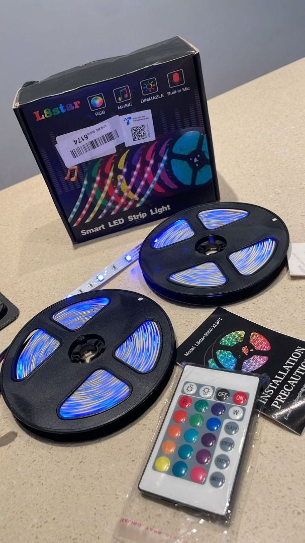 3542) L8STAR LED STRIP LIGHT, 10.2M LED LIGHTS FOR BEDROOM RGB LED