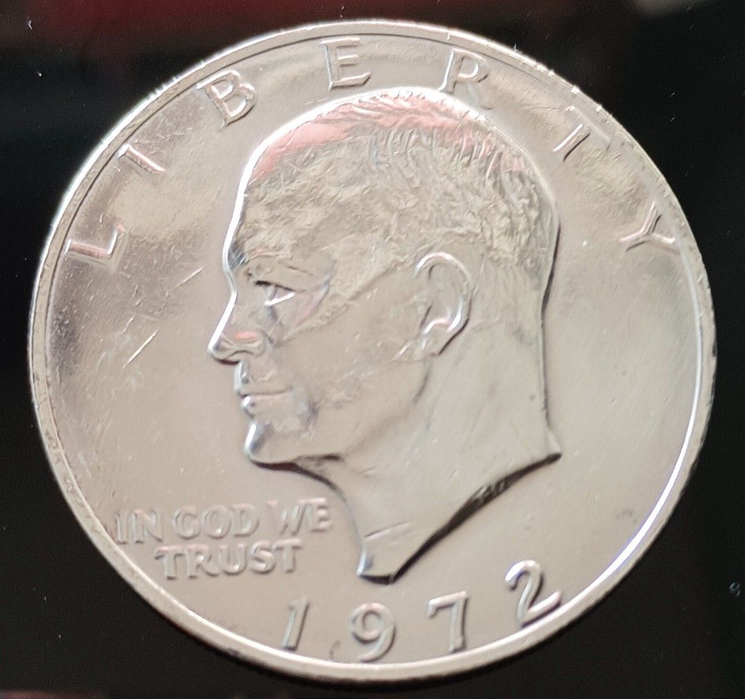 50年前1972年1元美金硬幣, 興趣及遊戲, 收藏品及紀念品, 錢幣- Carousell