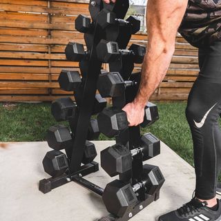 5lbs to 30lbs Dumbbell Set with Tree Rack