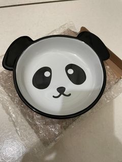 可愛熊貓造型餐盤 黑白