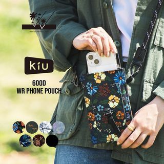 預購 日本品牌 Kiu UNISEX 600D WR 高密度 防水手機袋  男女合用 5色