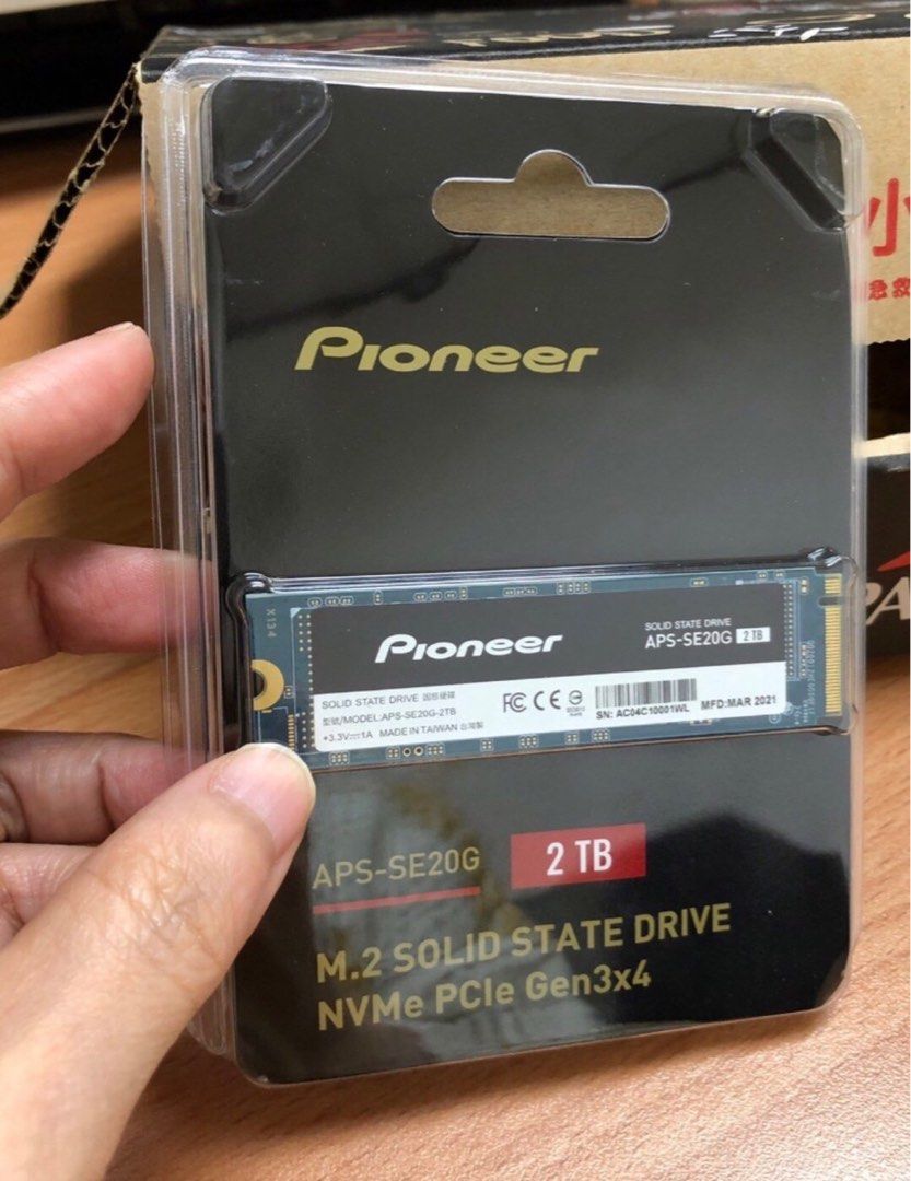 全新Pioneer APS-SE20G 固態硬碟SSD 2TB (M.2 PCIe Gen3x4), 電腦及