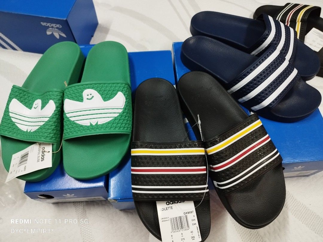 Adidas Adilette saiz 9uk Men s Fashion Footwear Flipflops and