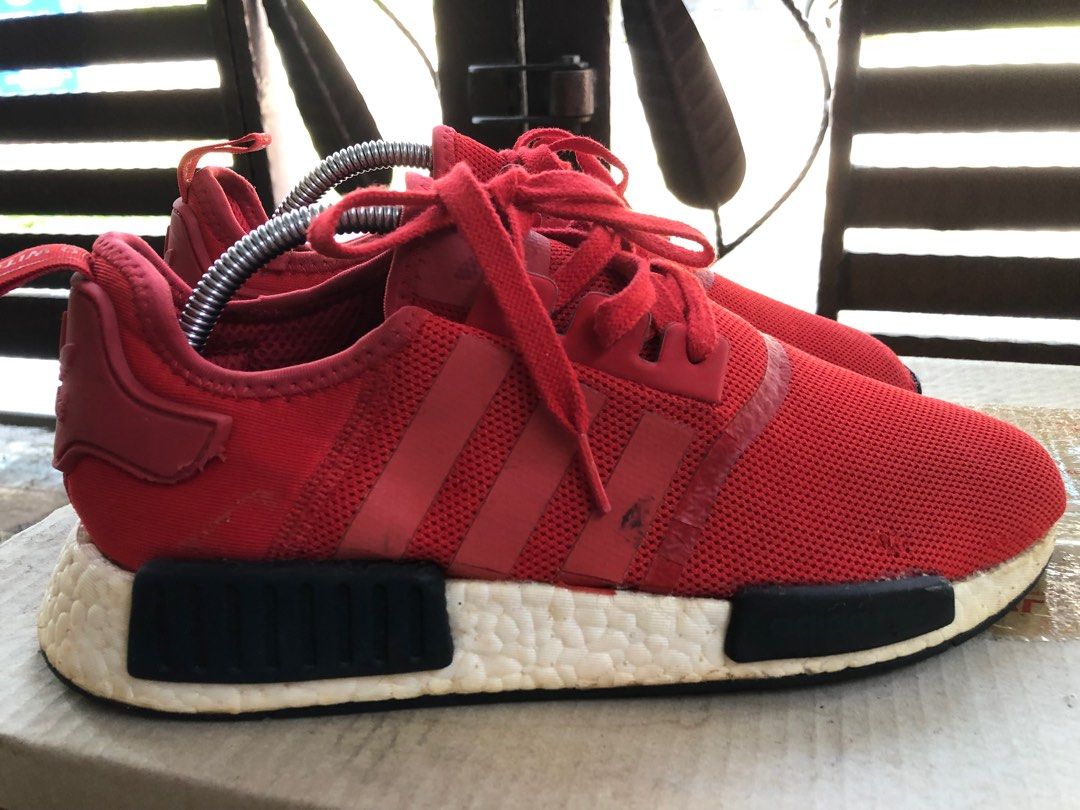 Adidas NMD R1 Clear Red Men s Fashion Footwear Sneakers on Carousell