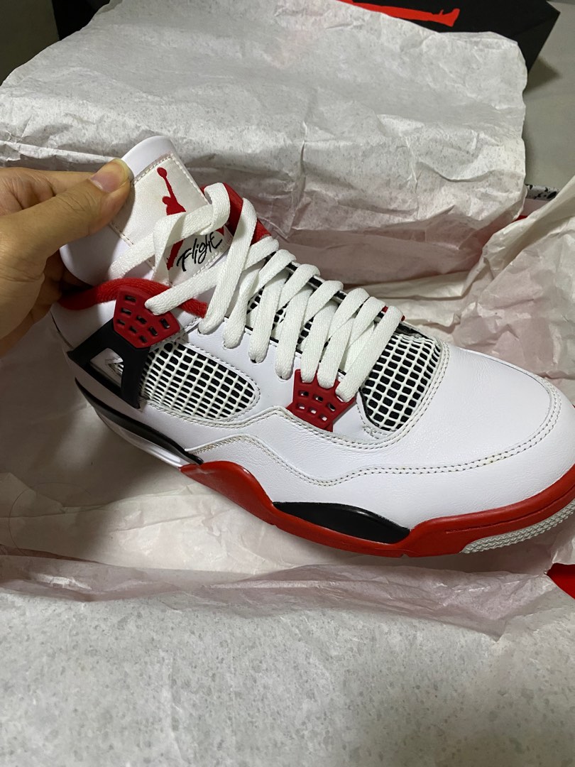 Red fire jordan 4 Clearance