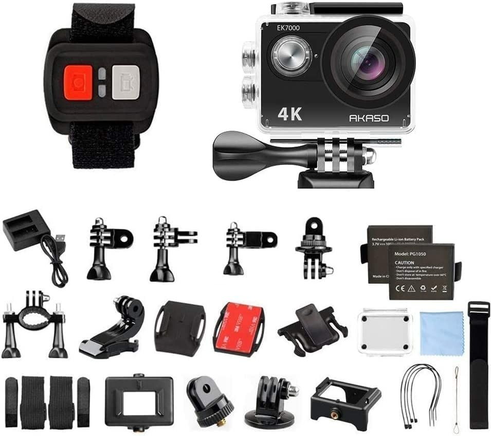 AKASO EK7000 4K30FPS Action Camera Ultra HD Underwater Camera 170 Degree  Wide Angle 98FT Waterproof Camera 