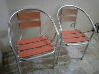Aluminum Garden Outdoor Chairs (Orange)