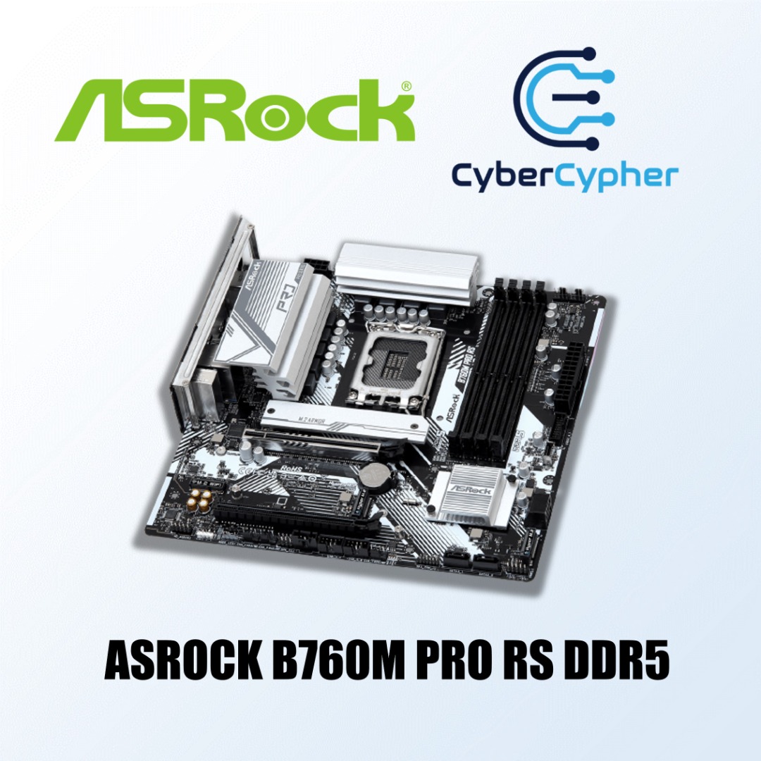 ASRock B760M PRO RS DDR5 Intel LGA1700 Motherboard, Computers & Tech ...