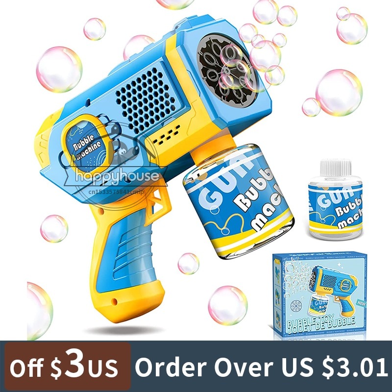 Astronaut Automa Bubble Machine for Kids Bubble Gun Rocket Launcher ...