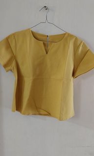 blouse atasan kuning