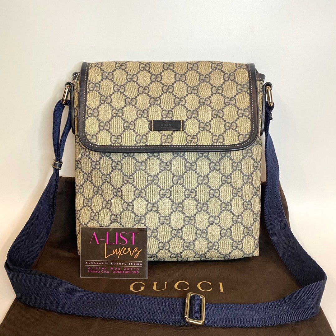 Gg supreme coated canvas messenger bag - Gucci - Men
