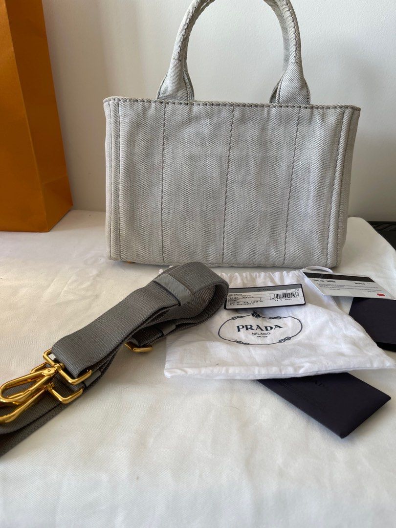 Authentic Prada Canapa Denim bag
