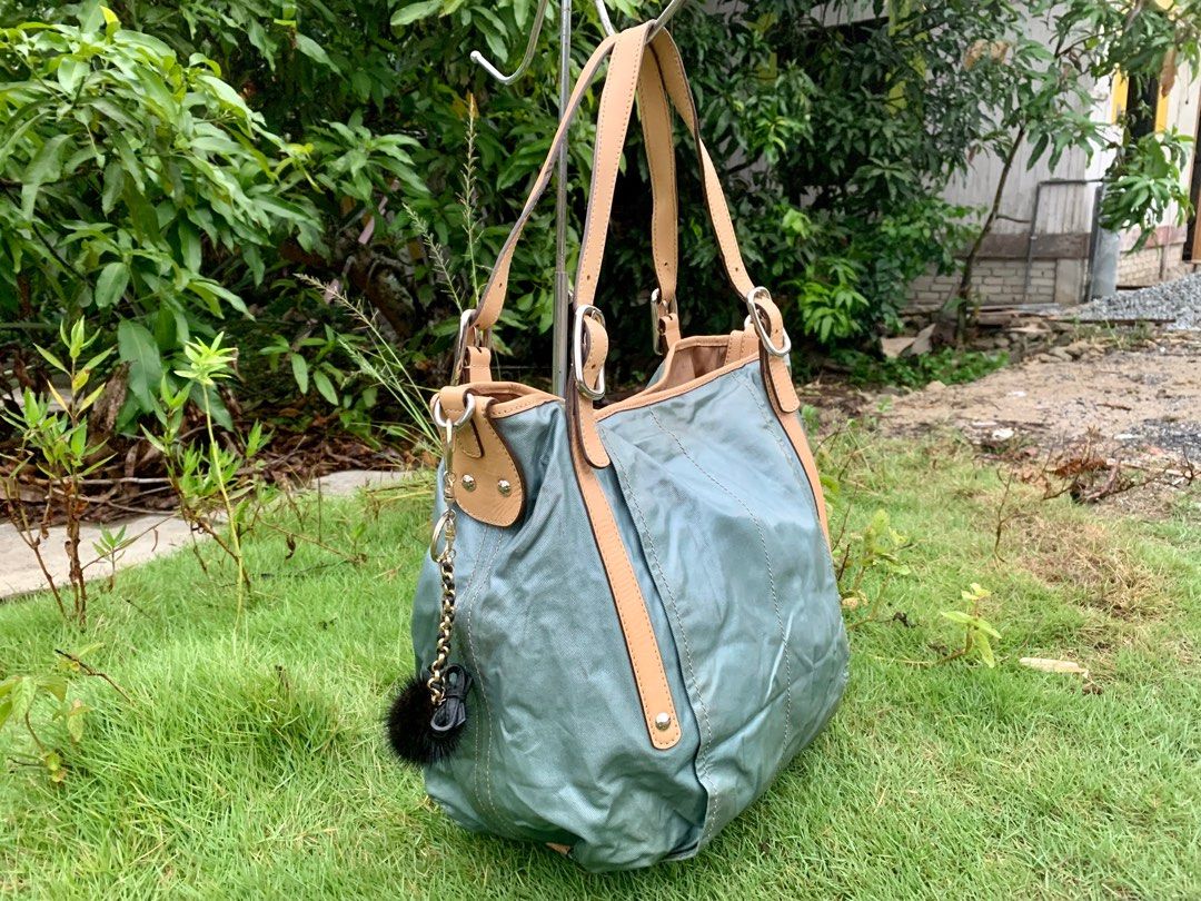 Tods coated sales canvas bag