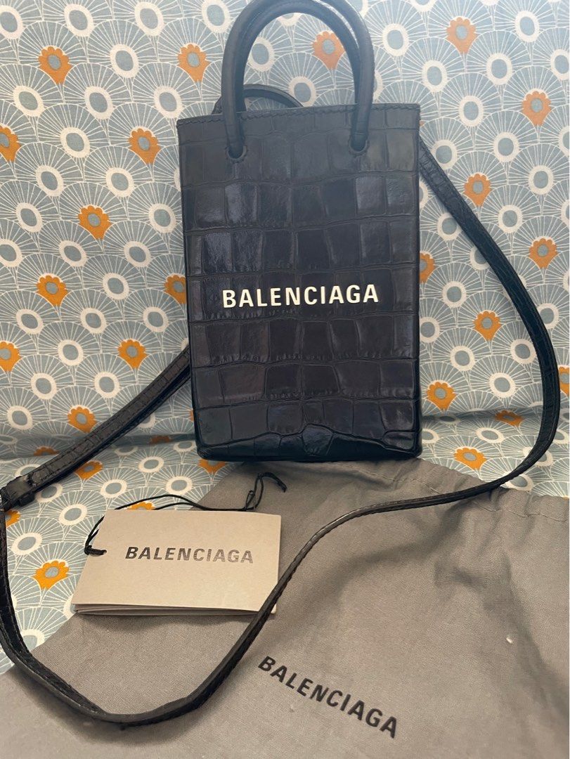 Balenciaga mini shopping bag phone bag