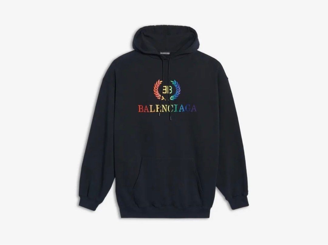 balenciaga rainbow hoodie