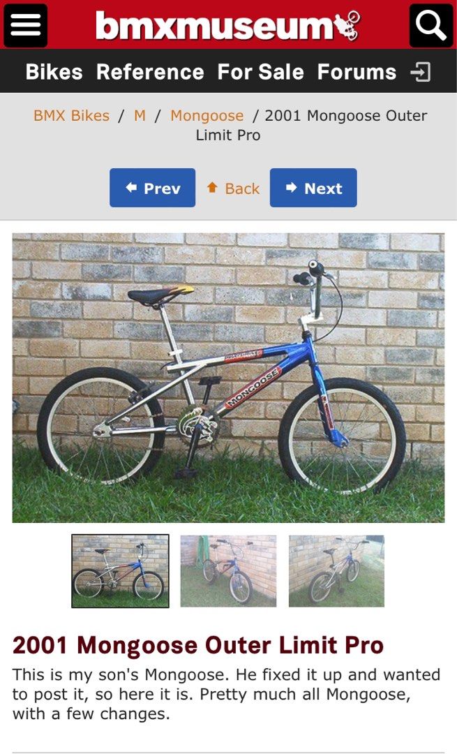 Mongoose outer limit sales pro