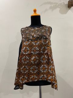 Batik sheer top