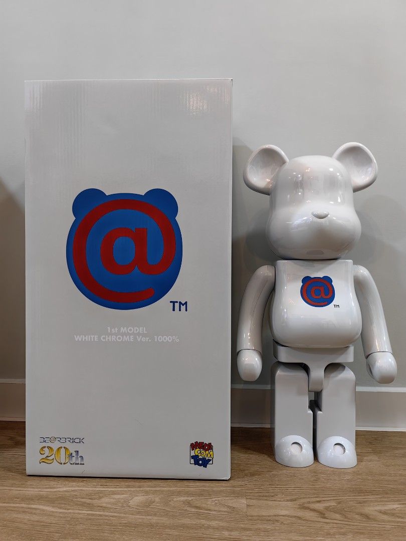 Ready Stock) Bearbrick Be@rbrick 1st Model White Chrome 20th ...