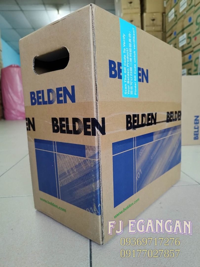 BELDEN UTP Cat5e Pure Copper 305M - Blue (Category: Cables & Adaptors) located in Pasig City. Submitted by fjEgangan (Listing ID 1234521829, Image 1). Description: BELDEN UTP Cat5e Pure Copper 305M - Blue ✅ Brand new and original ✅ Authorized dealer ALSO AVAILABLE: - Modular Jack - Faceplate - Blank patch panel (24 ports and 48 ports blank panel) - patch cord (1-2days pre-order) Open for bulk orders to avail more discounts! Available same day del