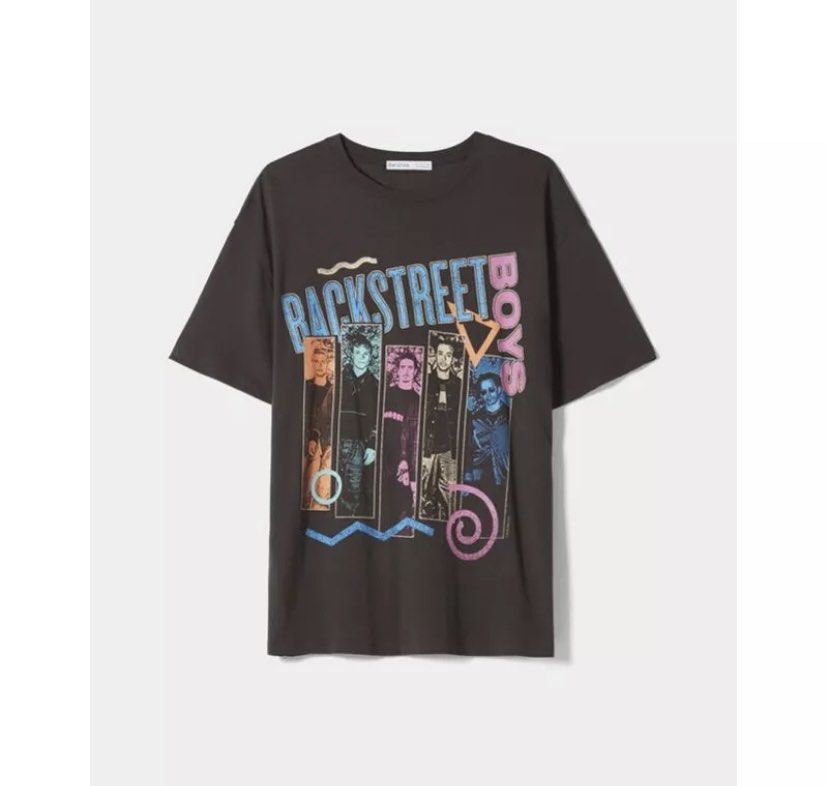 backstreet boys t shirt bershka