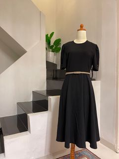 Black ceruti dress