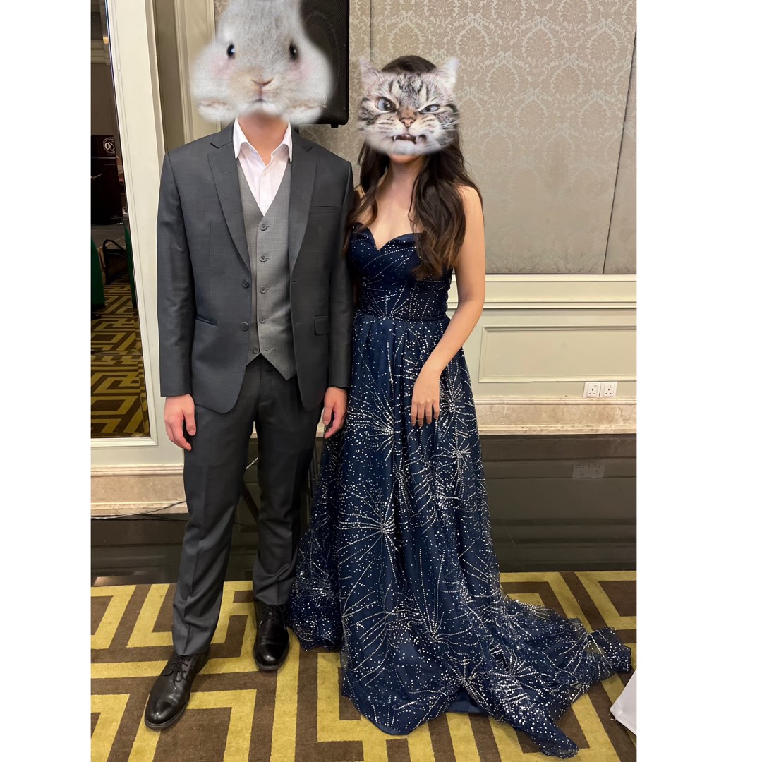 Starry night prom 2025 dress for sale
