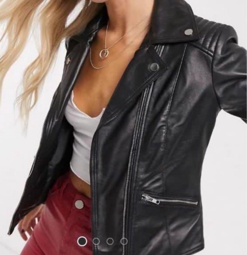 Barney's Originals Belina real leather jacket-Black