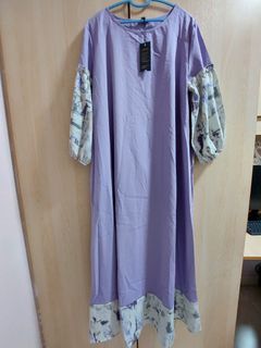 BNWT NEW Vonda Lilac Purple Jubah / Dress
