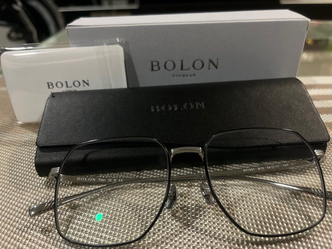 BOLON Full Titanium Polarized Sunglasses - Ultra Lightweight Aviator Style With Nylon Lenses