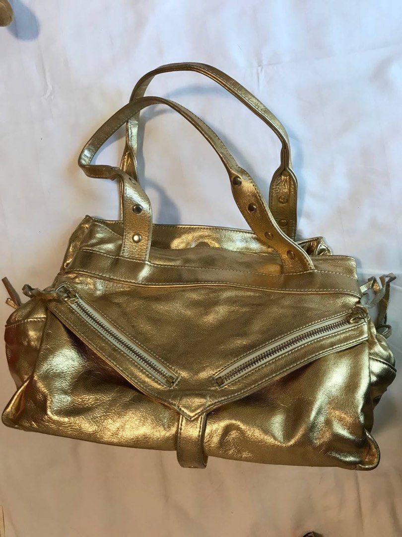Vintage Botkier Tan Leather Crossbody Bag/snail Golden Chain Shoulder Bag/beautiful  Leather Tan Crossbody Bag - Etsy