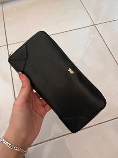 Braun buffel black long wallet / dompet wanita panjang hitam