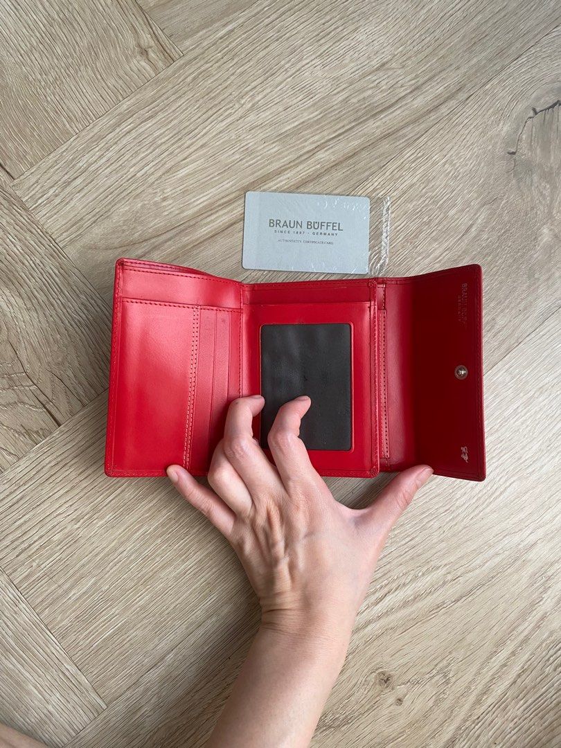 Braun Buffel Germany ORIGINAL Red Wallet Dompet Merah on Carousell