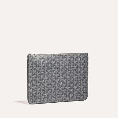 Goyard Gray Goyardine Porte-Documents Sorbonne Grey Cloth Cloth ref.135304  - Joli Closet