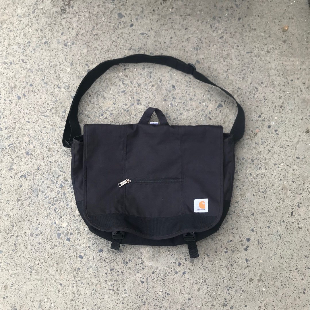 Carhartt D89 Messenger Bag (Black), Men's Fashion, Bags, Sling Bags on