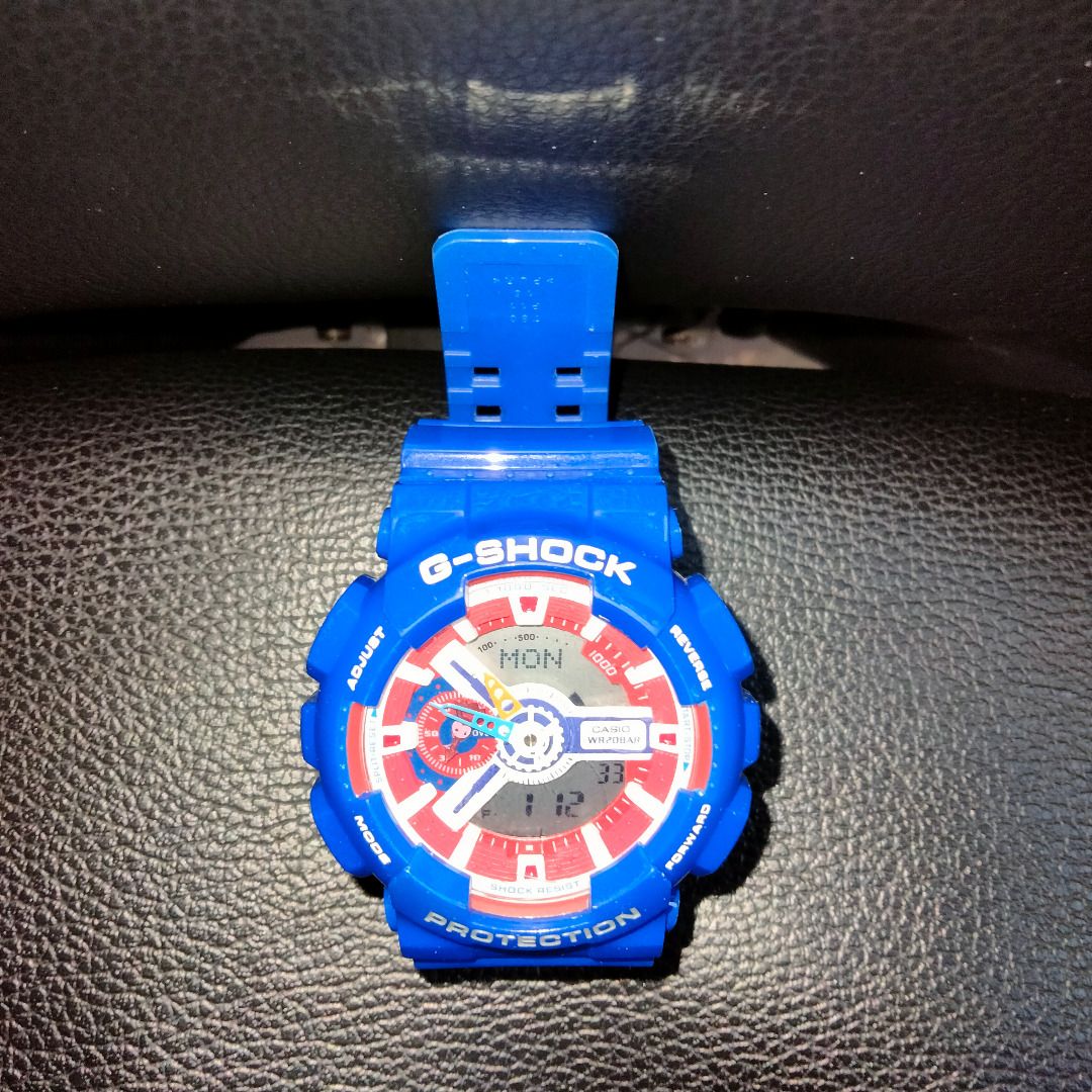 Casio GA110 Model G Shock X Avengers Marvels Captain America Kids Watch Gshock Men s Fashion Watches Accessories Watches on Carousell