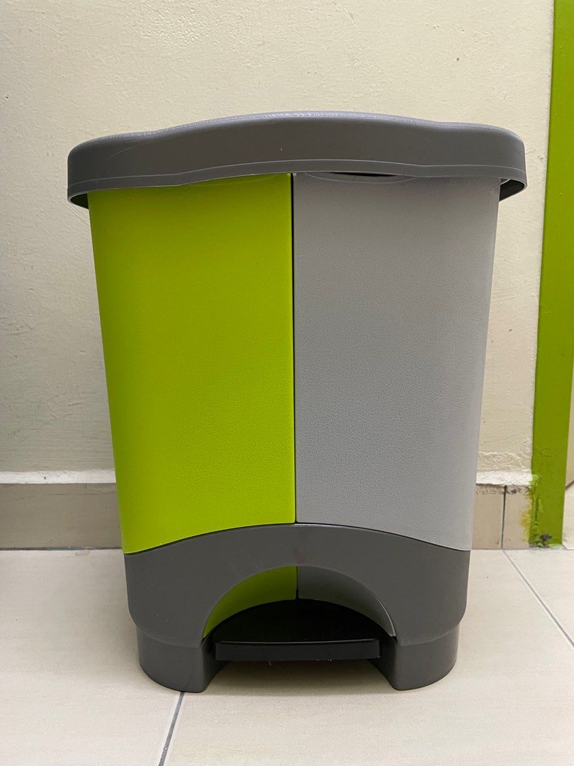 Century PVC pedal dustbin double side 16 litter, Furniture & Home