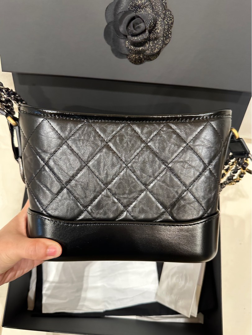 Authentic Chanel New Medium Black Gabrielle Hobo bag with Strap, Luxury,  Bags & Wallets on Carousell