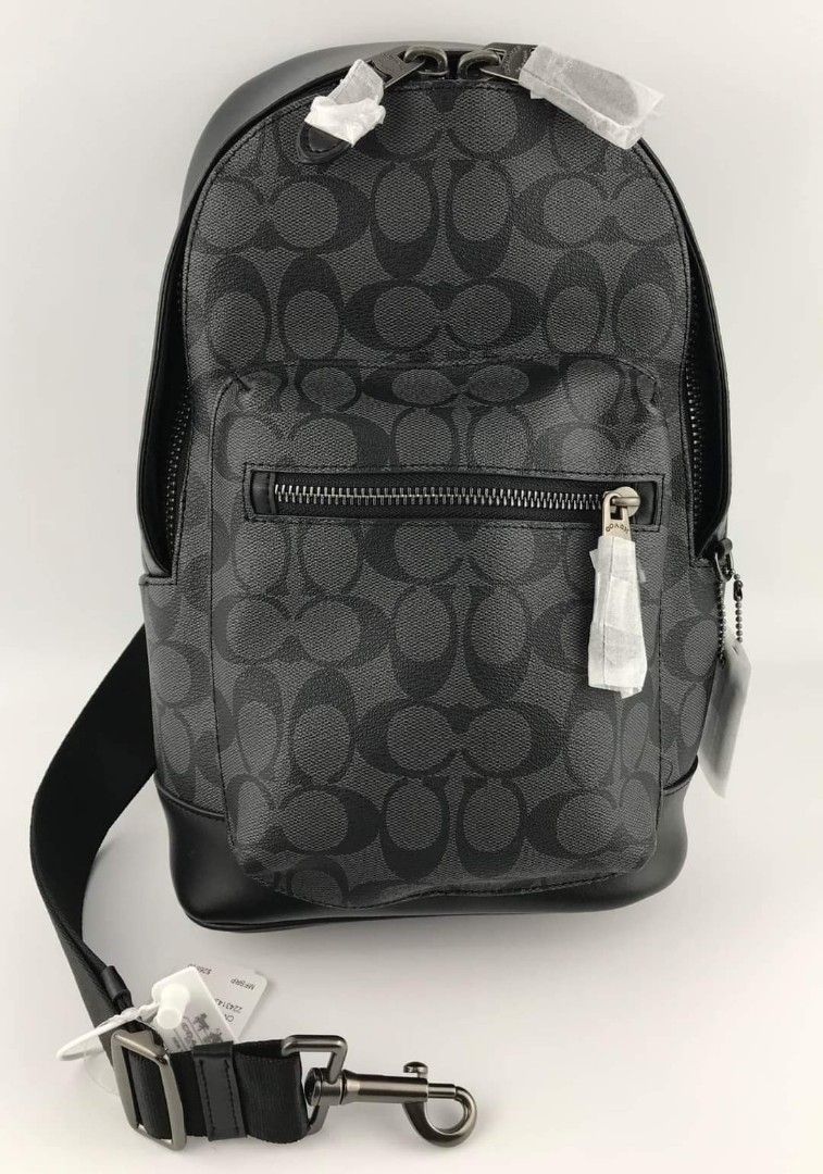 Coach Charles Slingpack in Signature Canvas Men s Fashion Bags Sling Bags on Carousell