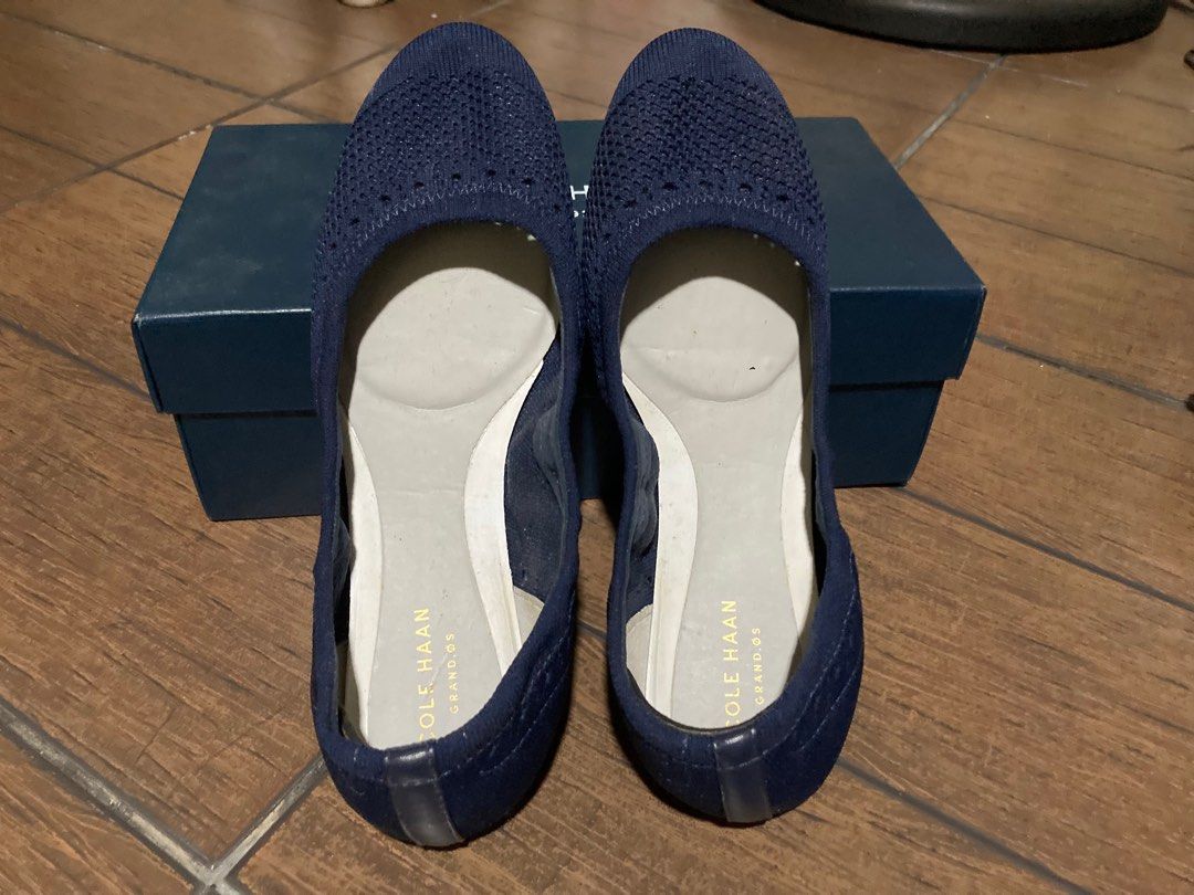 Cole Haan Zerogrand Knit Ballet Flats (Category: Flats & Sandals) located in Pasig City. Submitted by jillybean16 (Listing ID 1234555971, Image 2). Description: EUC Blue knit with white sole Size is indicated on the box. Best fits size 6.5. RFS: Decluttering MOP: BPI Shipping is to be shouldered by the buyer .