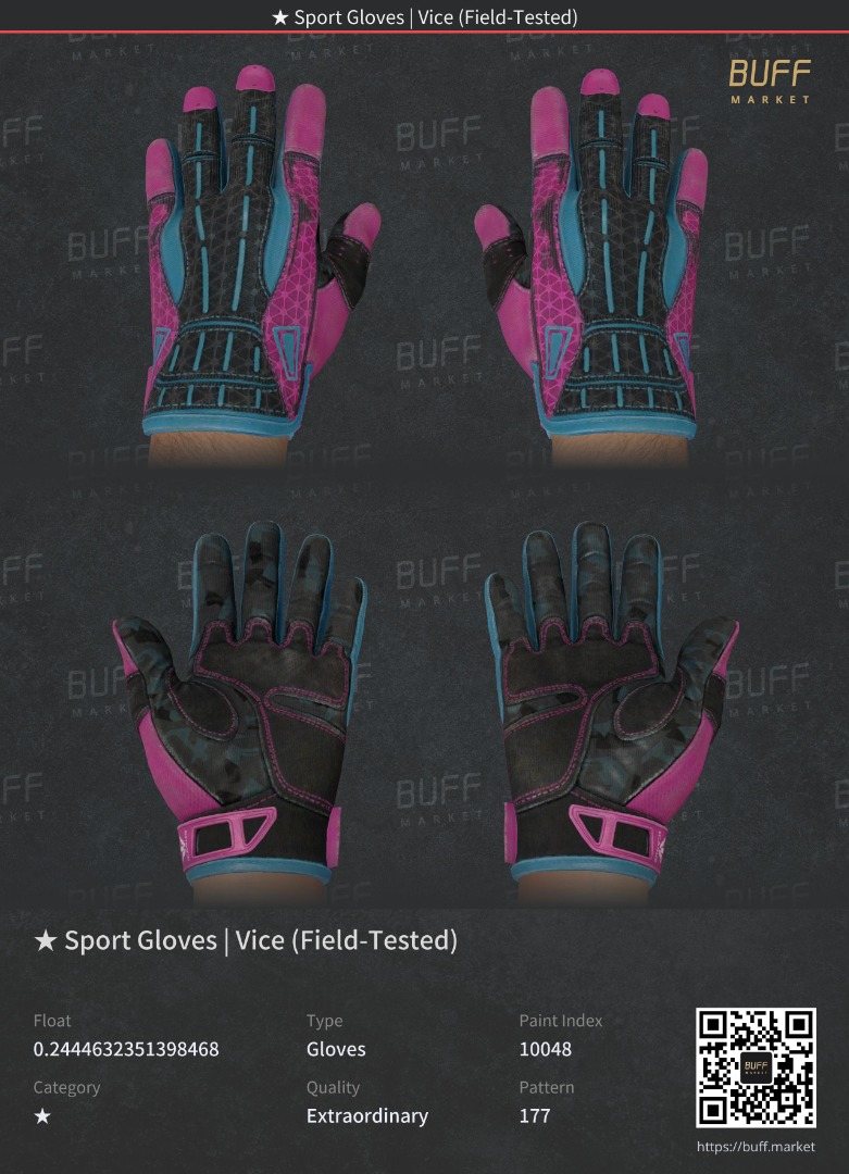 CSGO Sport Glove Vice (FieldTested), Video Gaming, Gaming