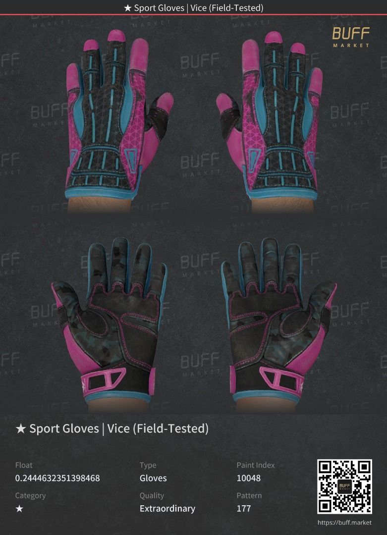 CSGO Sport Glove Vice (FieldTested), Video Gaming, Gaming
